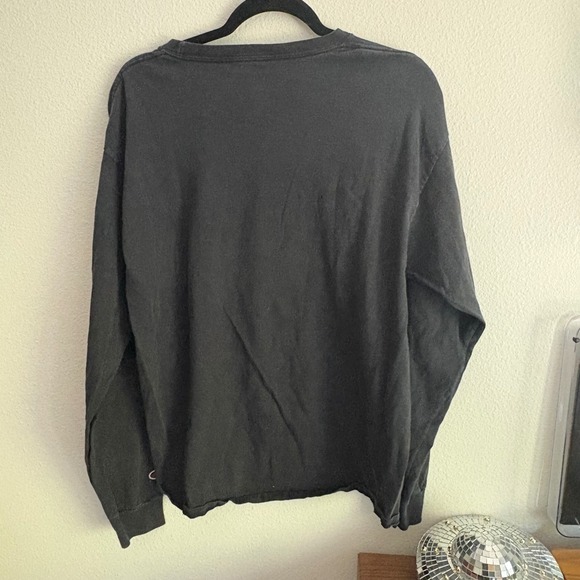Champion Authentic Athleticwear Long Sleeve T Shirt Black Mens Size L - Picture 5 of 6